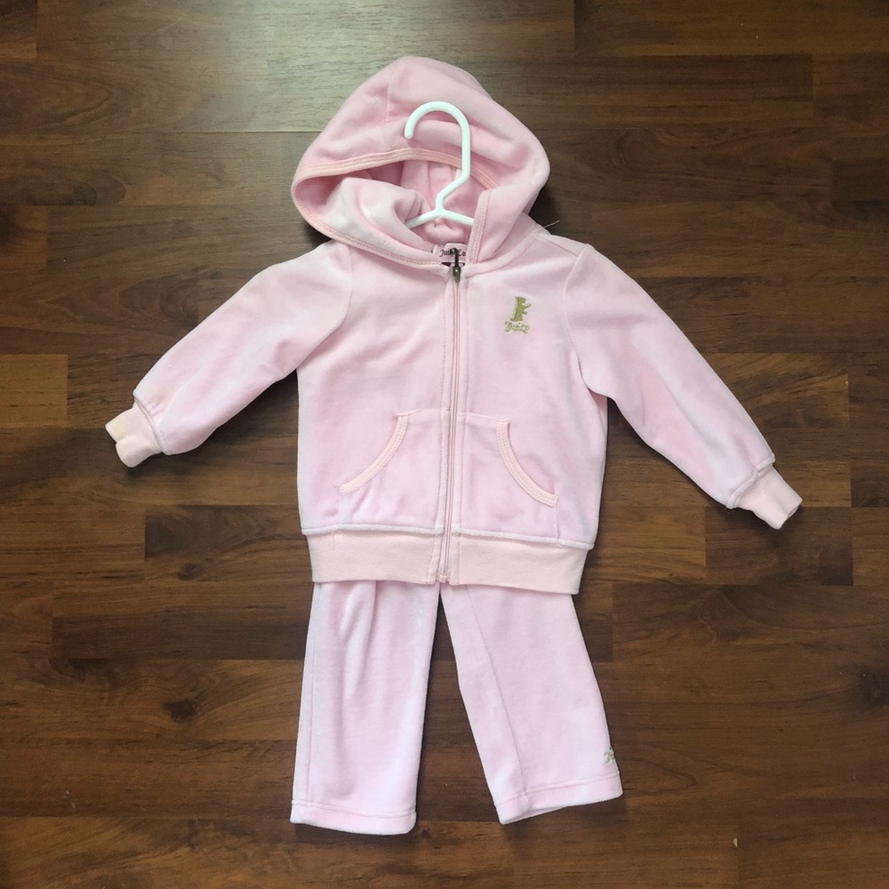 Juicy Couture 6-12mo Pink Tracksuit